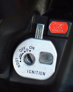 ignition key hole